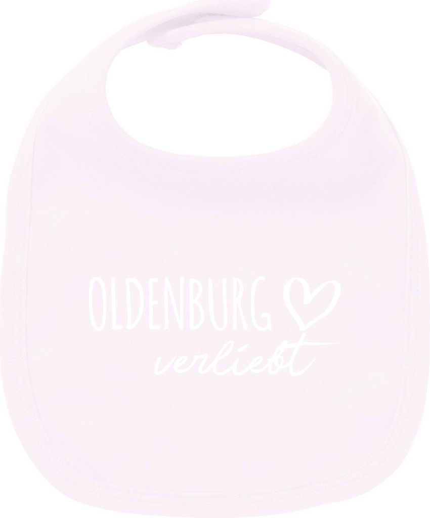 Huuraa Unisex Babylatz Oldenburg verliebt Geschenk Babypink Baumwolle Oldenburg Mitbringsel