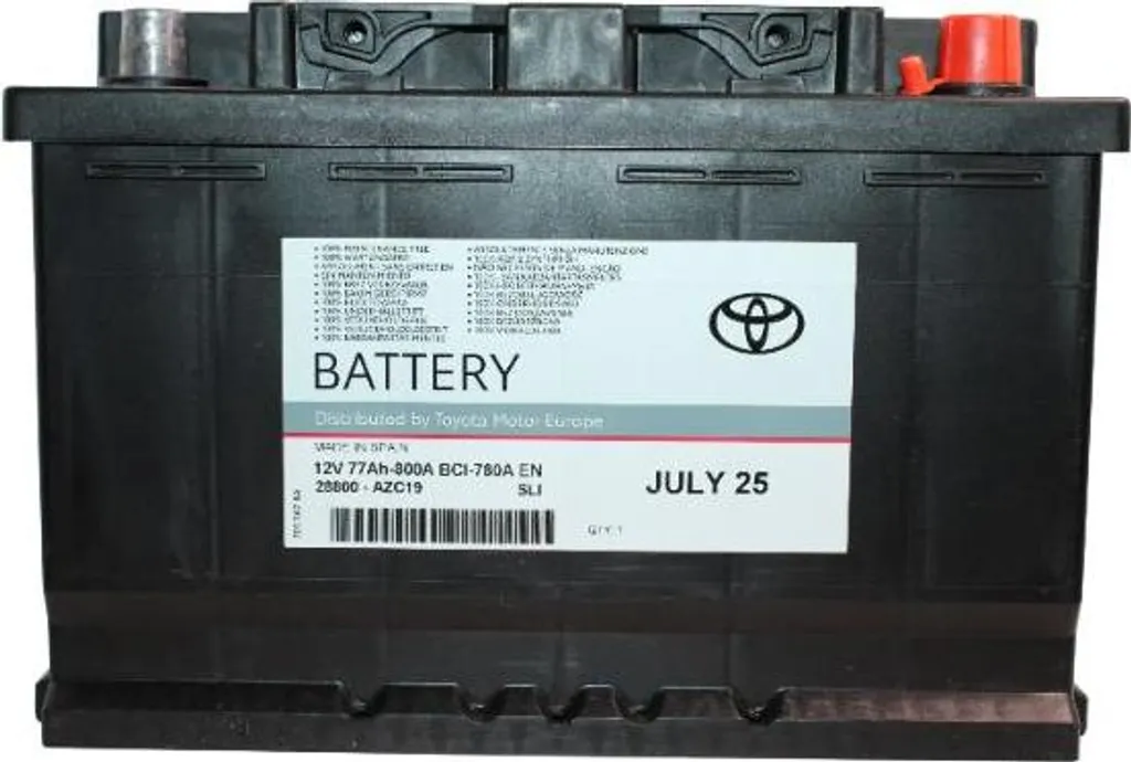 Batterie Toyota 77Ah pour Hilux et Corolla Idéal pour Grand Froid