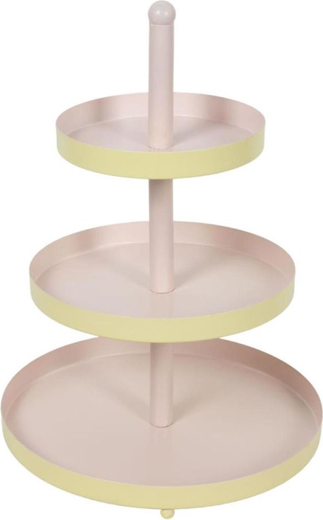 Etagere metaal 3-laags Ø25xh35cm