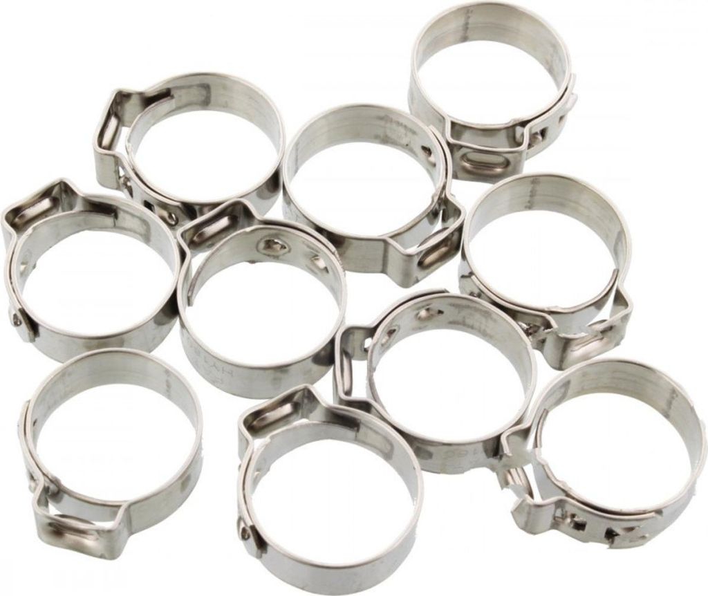 Lochbandklemmen JMP 17,2 Bandbreite 7mm Edelstahl 10 Stück