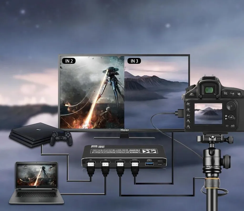 Interface de Capture pour Streaming Multi-Sources HDMI vers USB 2.0/3.0 - 5