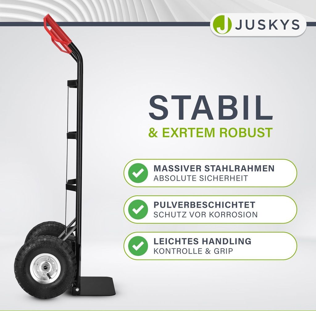 Juskys Sackkarre Basic klappbar – Transportkarre mit großen Produktbild 5