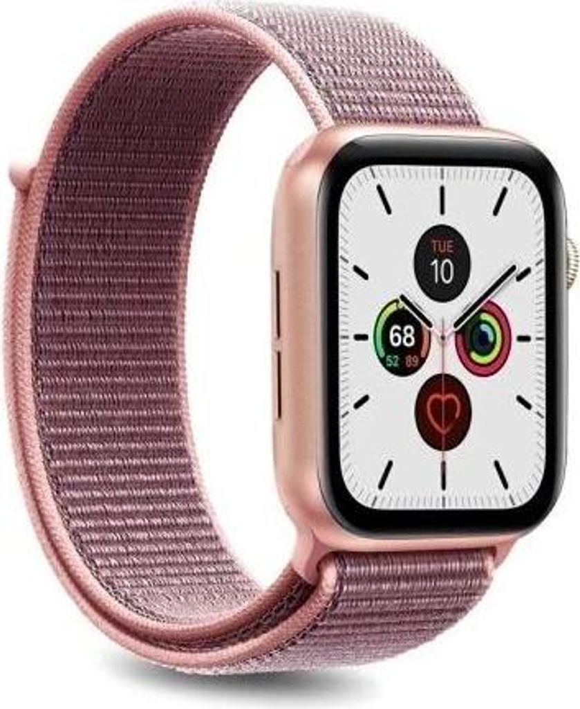 PURO AW44SPORTROSE, Band, Smartwatch, Rose, Apple, Watch 42/44 mm, Nylon