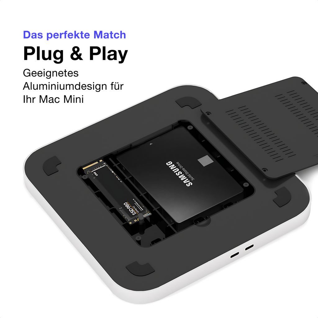 iMounts Mac Mini M1 a M2 Hub Docking Station Pro - 2023 - Obrázek produktu 2