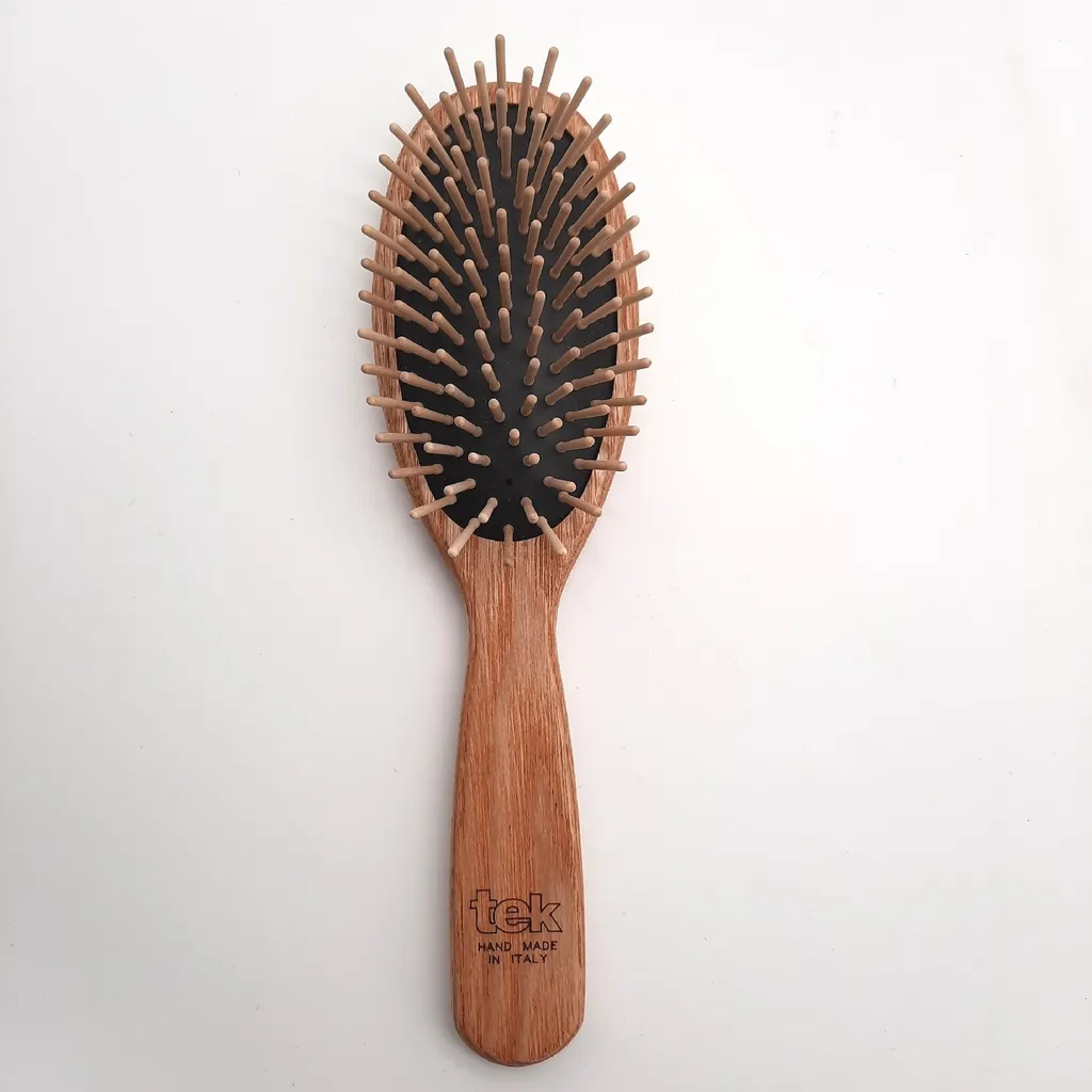 Brosse en Bois Anti Casse et Anti Statique pour Cheveux Fragiles