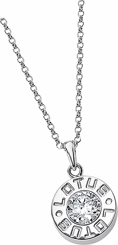Collier argent Lotus anti-ternissement et Zirconia pour peau sensible