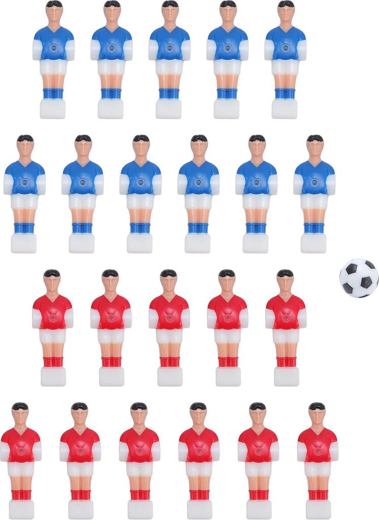 22pcs Table Football Players Ersatz rot Blue Foosball Produktbild 