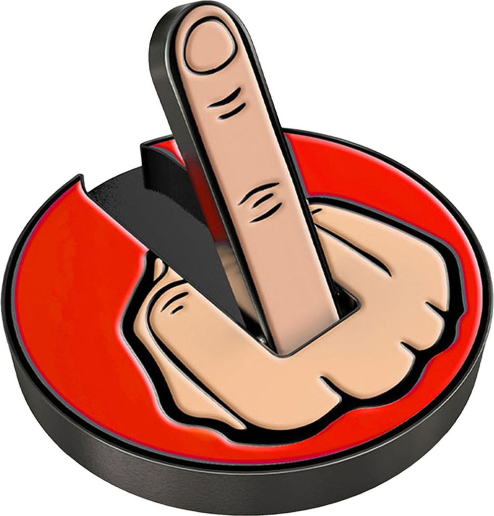 Mittelfinger-Golfballmarker mit magnetischem Hutclip, wasserdichtes Ballausrichtungswerkzeug, Golfzubehör für Golfliebhaber