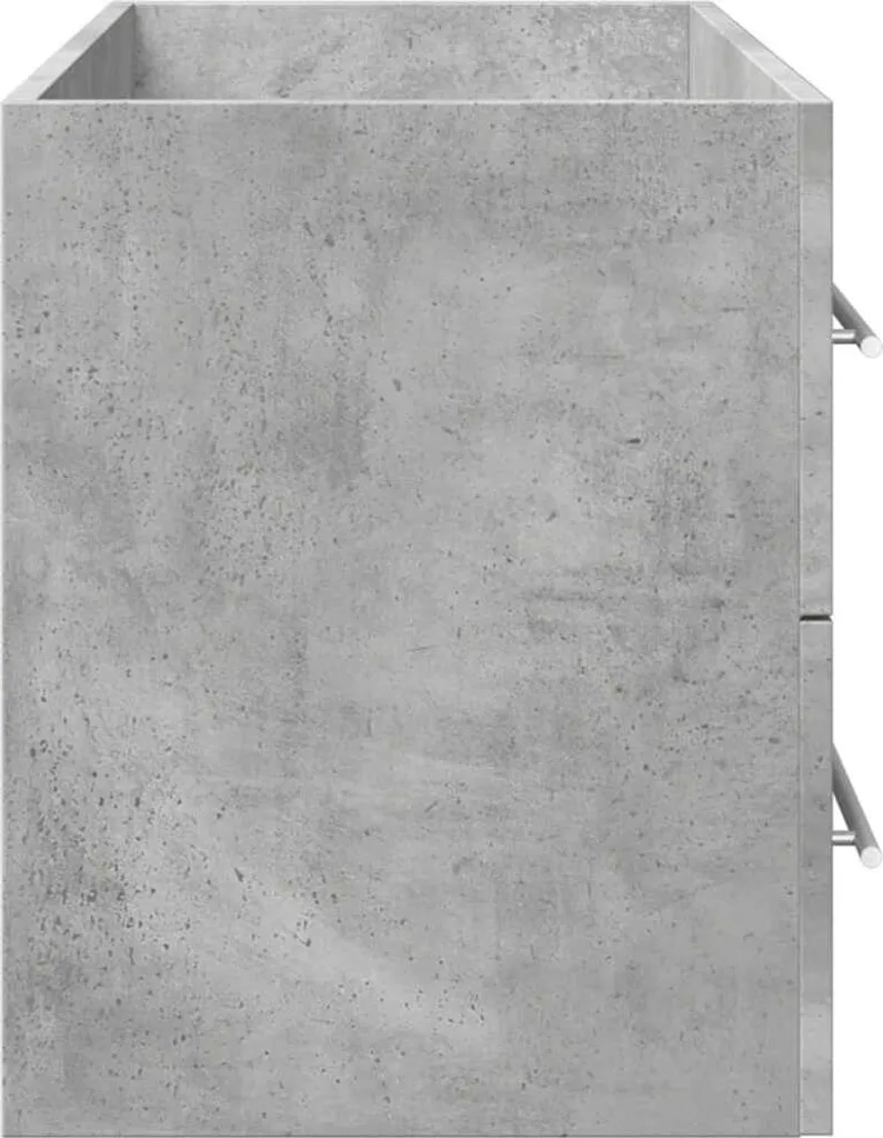 Mobile Bagno 100x38,5x48 cm Grigio Cemento Maison Exclusive | Offerta - 6