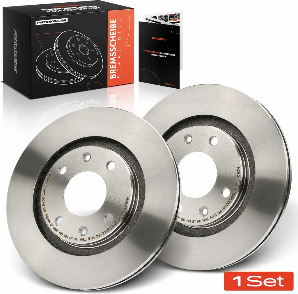 Stop vibrations : Disques de frein avant pour Peugeot 206 CC 305 306 Kit 2x
