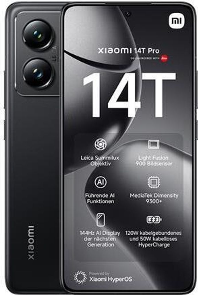 Xiaomi 14T Pro 512GB Titan Black Produktbild 15