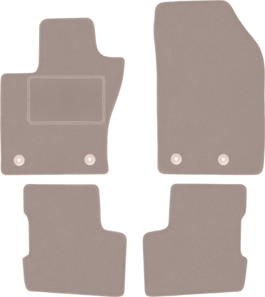 Velours-Autoteppiche für: Fiat 500X Fl Crossover (2018-) Beige