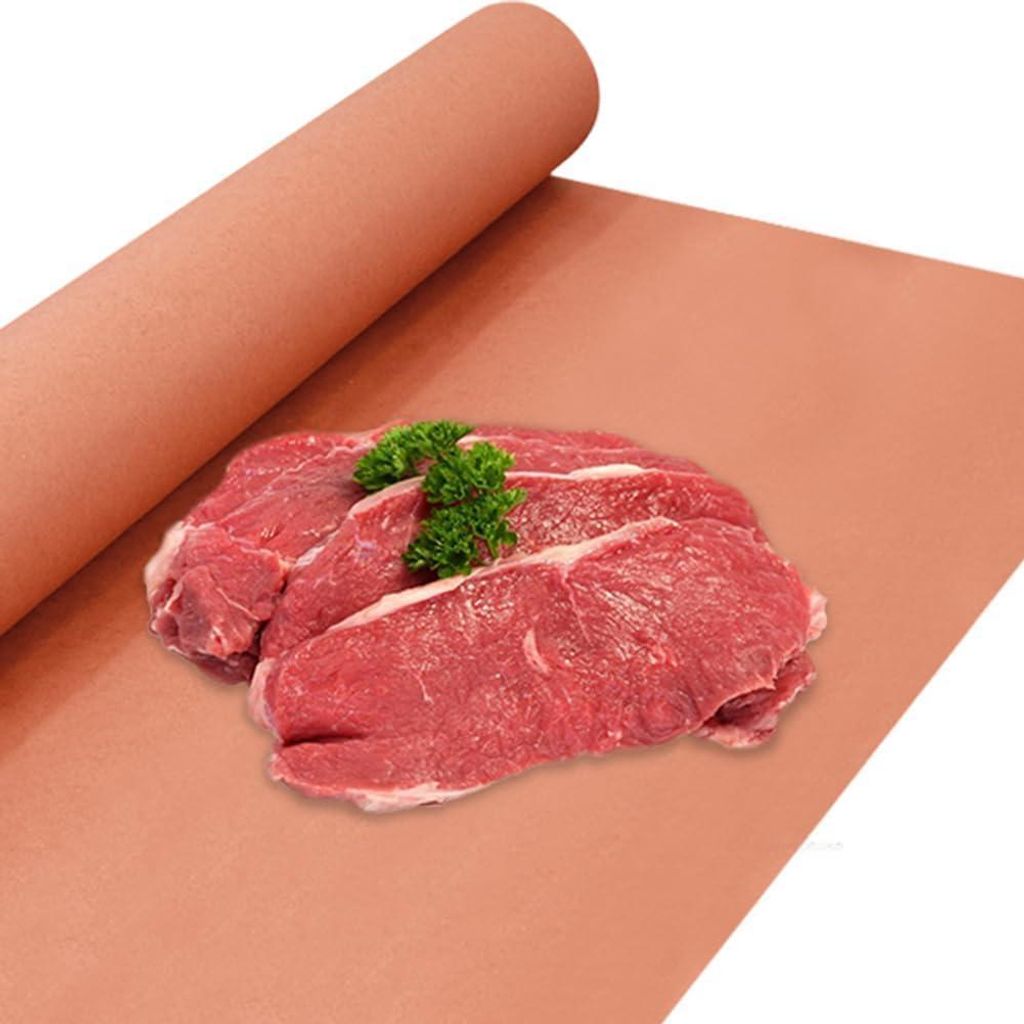 Rosa Butcher Paper - BBQ Kraftpapier - 45cm x 15m - Deluxe Ungewachstes Butcher Paper für Grill - Smoker - Perfekt für Fleisch und Räuchern