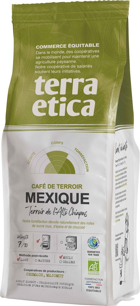 KAWA MIELONA ARABICA 100 % MEKSYK FAIR TRADE250 g - TERRA Zdjęcie produktu 