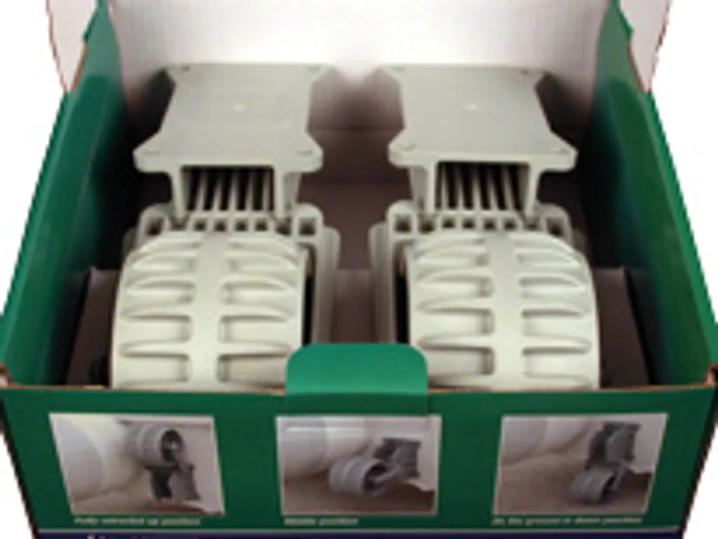 Allpa Jeu de roues de transport pliables en plastique pour pneumatique