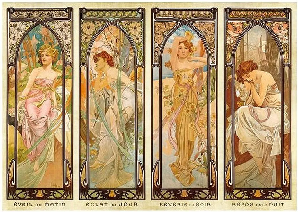 D-Toys Puzzle Alphonse Mucha 1000 pièces - Collection Art nouveau