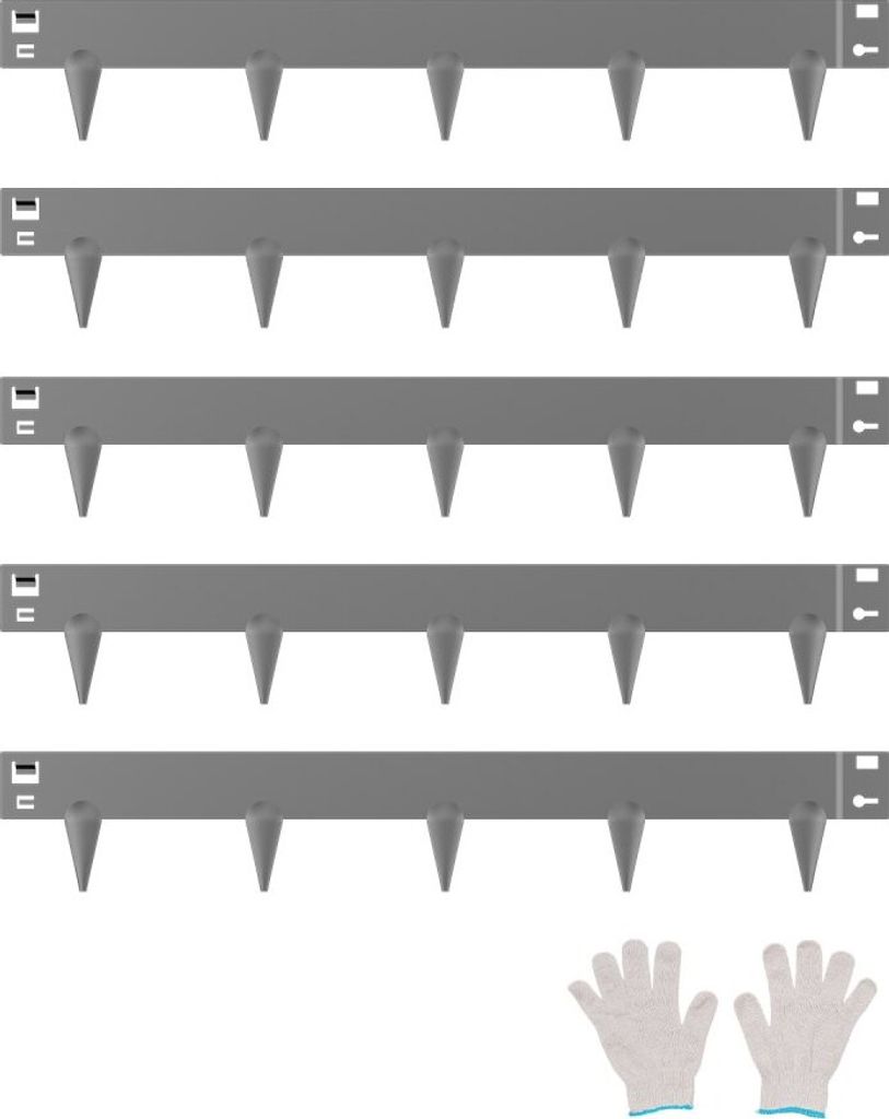 Rasenkante Gartenpalisade Beeteinfassung - Beetumrandung 990x156mm - 5er Pack Garten-Einfassungskanten