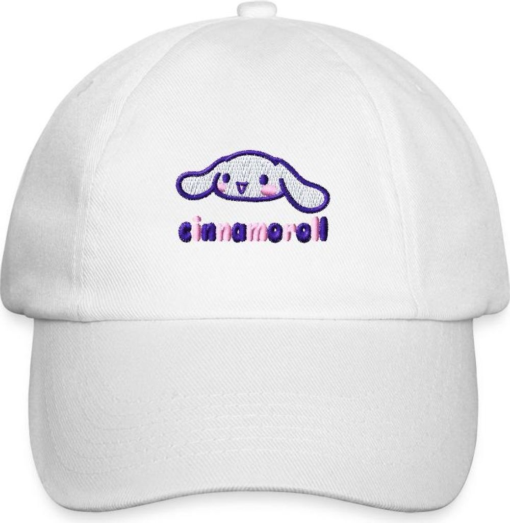 Spreadshirt Cinnamoroll Stick Portrait Baseballkappe, One size, Weiß/Weiß