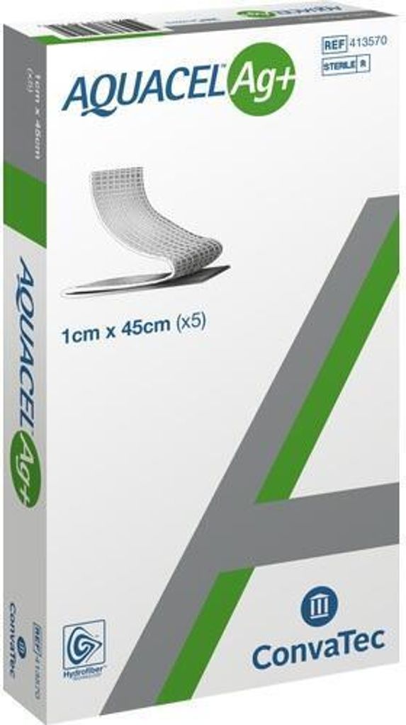Aquacel Ag+ 1x45 cm Tamponaden 5 St Produktbild 