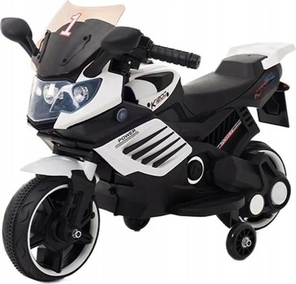Moto électrique enfant K1500 Blanc idéal pour jouer dans le jardin