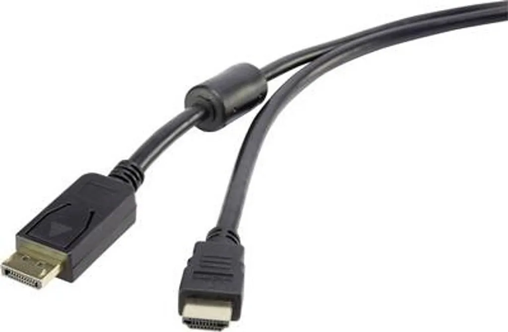 Renkforce RF-3301450 DisplayPort su HDMI 0,5m | Cavo Schermato Ferrite