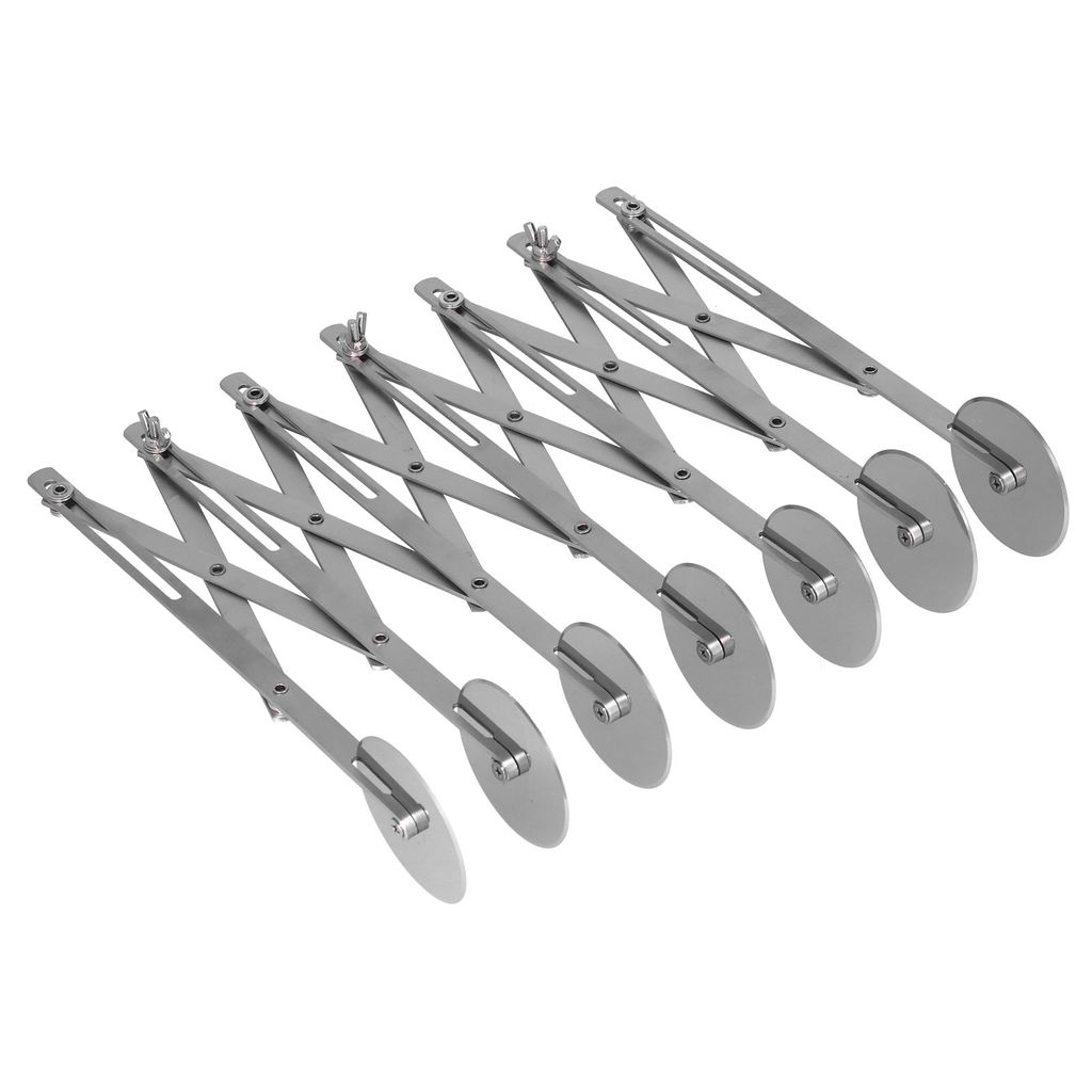 Edelstahl Multi Rad Teig Roller Teiler Kekse Gebäck Pizza Cutter Backen Werkzeuge (7 Räder)