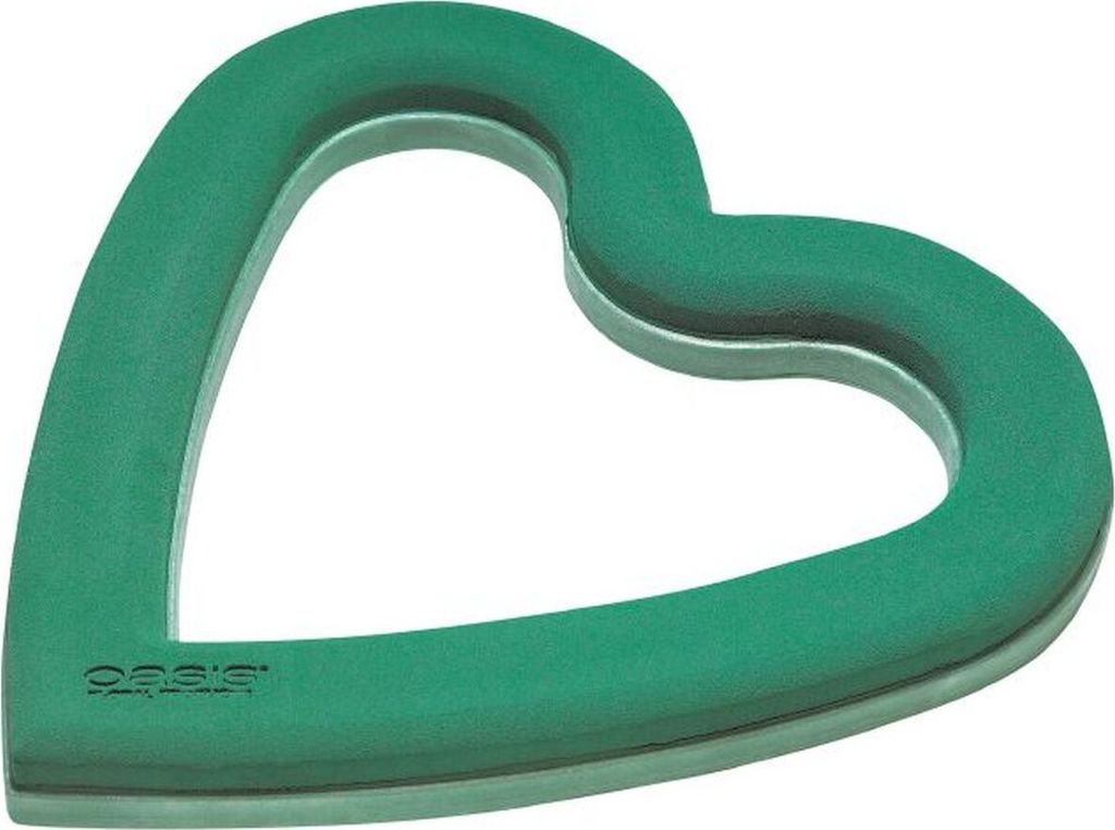 OASIS Steckschaum ECObase Herzen Offen 50cm Steckmasse Steckschwamm - 2 Stück