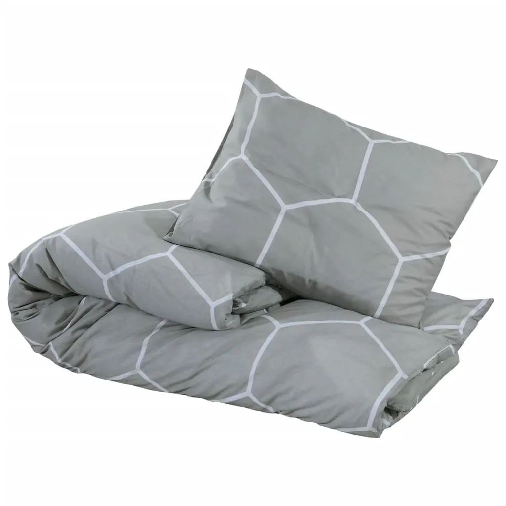 Copripiumino 200 x 230 cm Cubo di Rubik Grigio Set biancheria da letto con lenzuolo Copripiumino in microfibra con 2 federe | Leroy Merlin