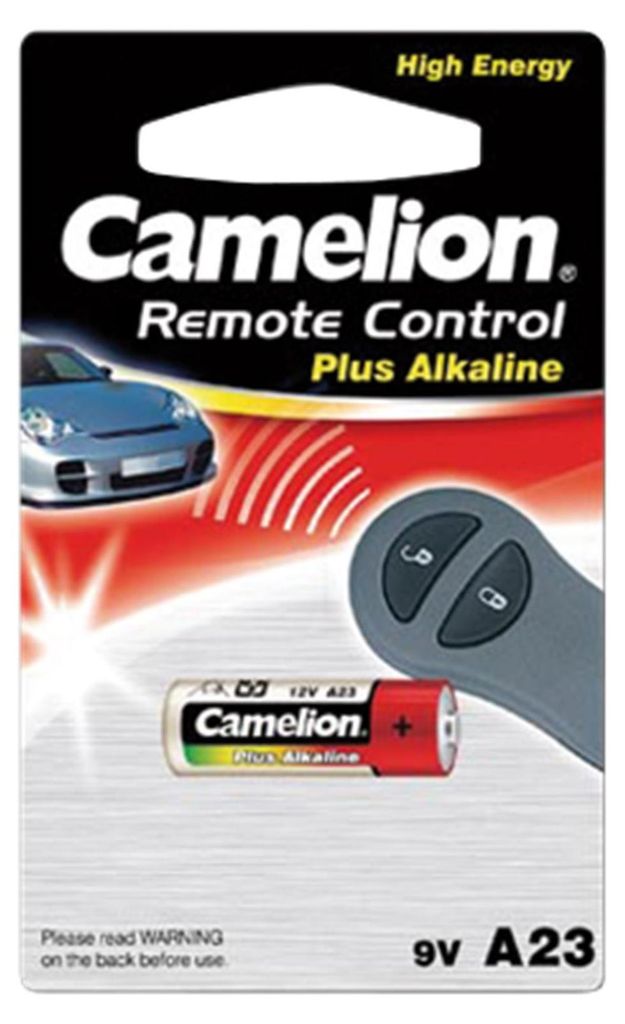 Batterie CAMELION A23 12V 28x10mm Alkaline 1er-Blister Produktbild 