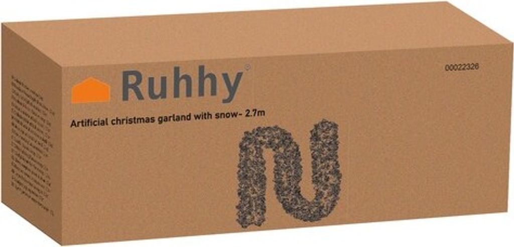 Zasnežený girlanda na vianočný stromček 2,7 m HQ Ruhhy Obrázok produktu 10