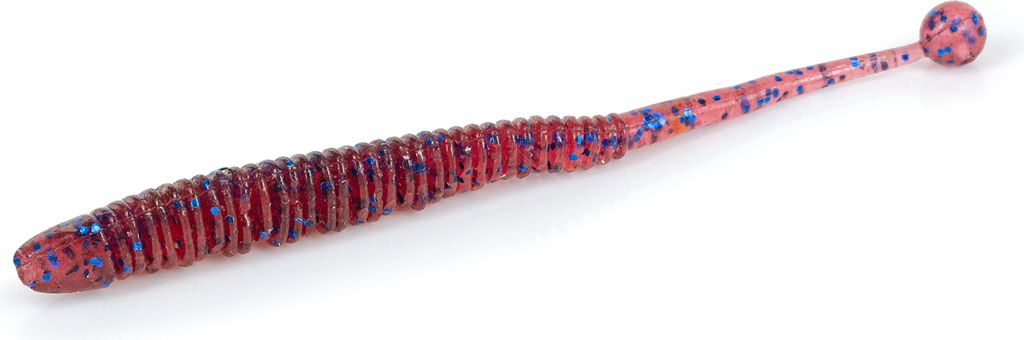 MOLIX Sator Worm 2.5 (15 pcs), Soft Bait, 6,35cm, UV Plum, MO-SAW25-471