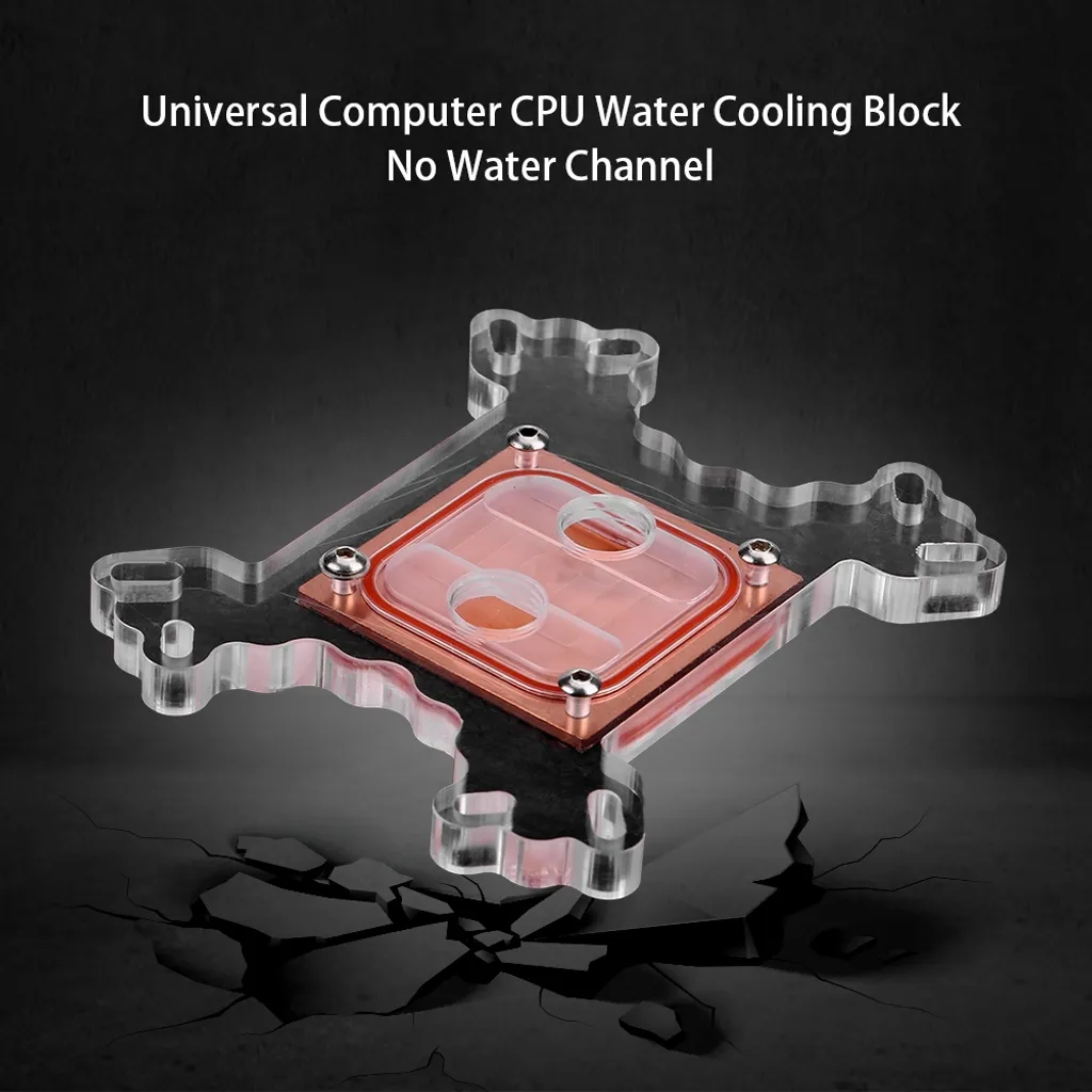 Waterblock CPU High-Flow in Rame - Blocco Raffreddamento ad Acqua