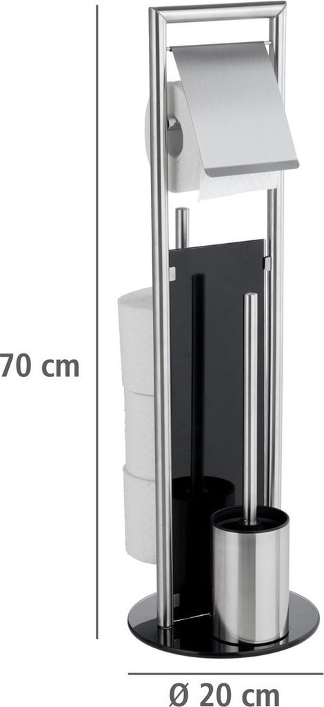 WENKO WC-Garnitur Ravina Edelstahl matt, mit Produktbild 10