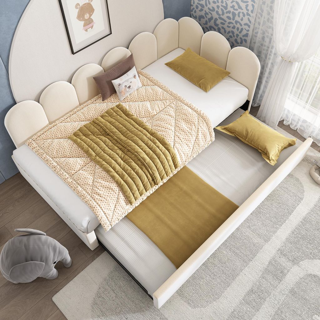 MODFU Lit Gigogne Simple 90x200 cm - Lit Enfant avec Lit Image du produit 