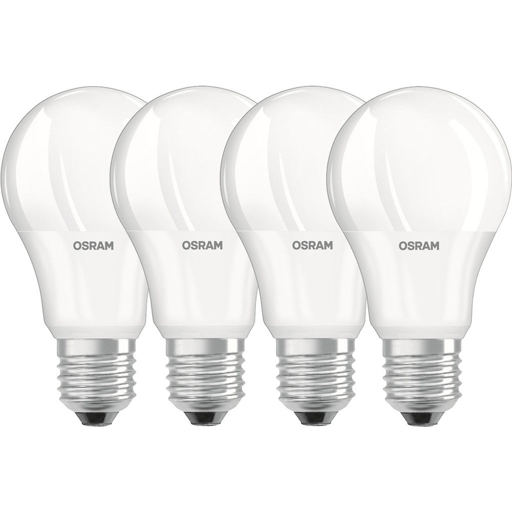 4 x Osram LED Relax & Active Classic A Leuchtmittel Birnenform 8W = 60W E27 matt 806lm warmweiß & kaltweiß