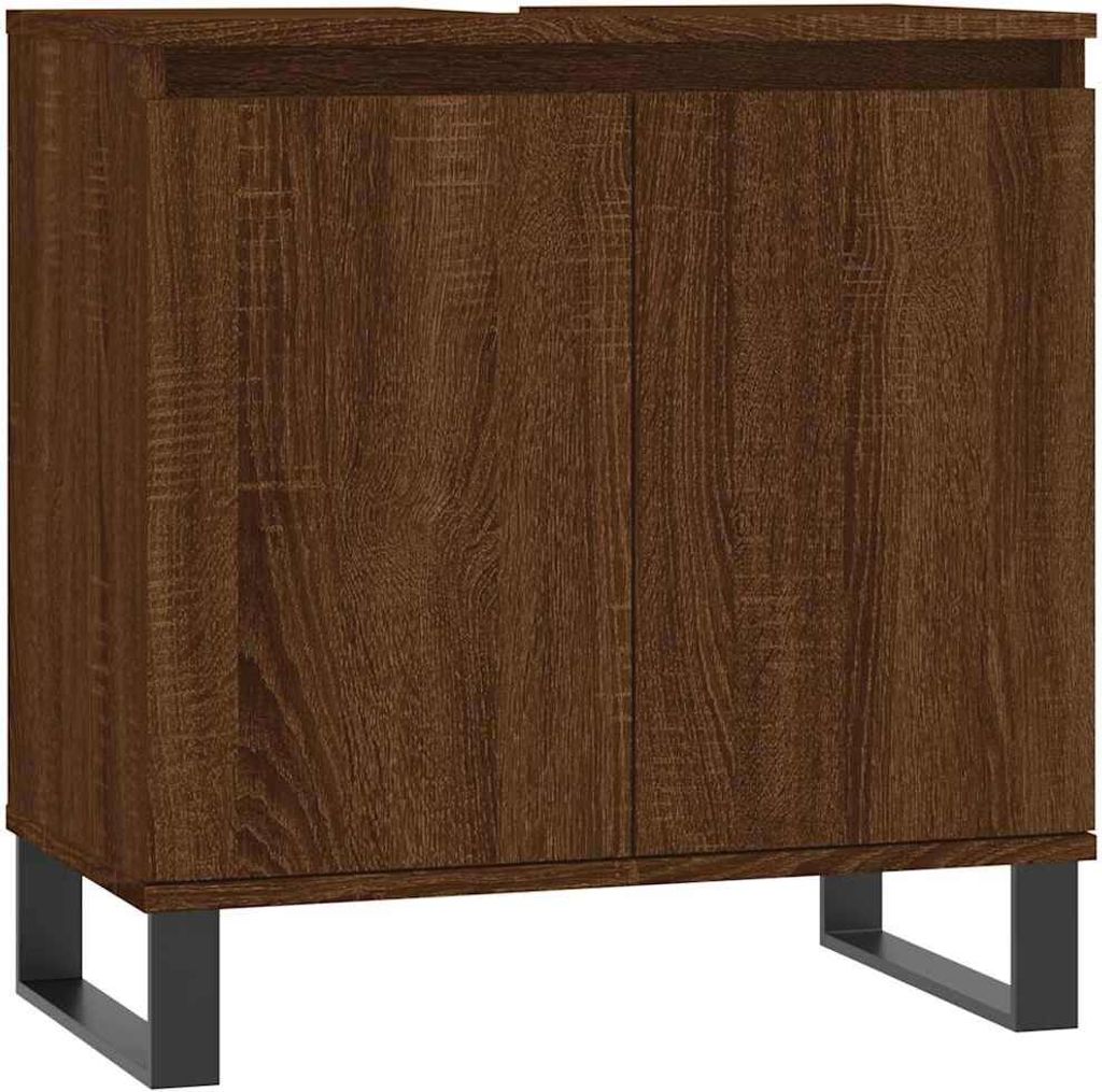 vidaXL Koupelnová skříňka Brown Oak Optics 58x33x60 cm Obrázek produktu 