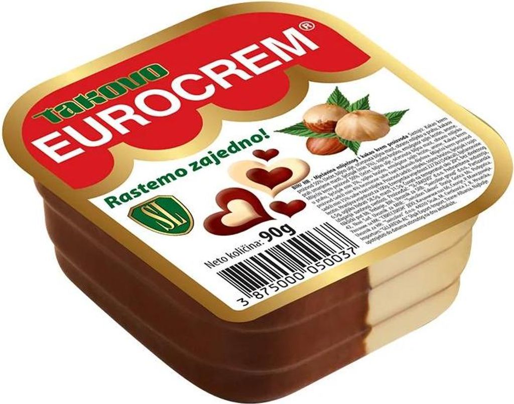 Takovo Eurocrem – Zweifarbige Milch- und Kakaocreme für den Produktbild 