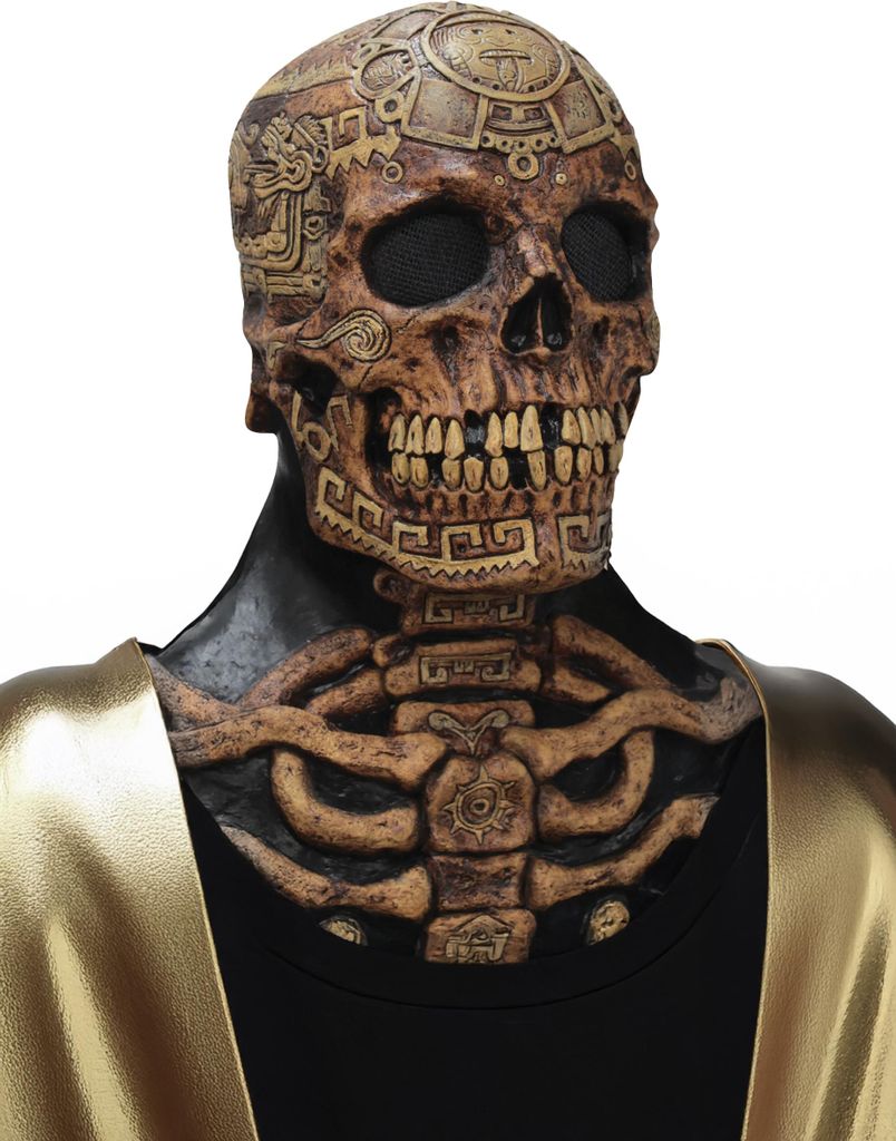 Azteken-Totenkopf Maske Einheitsgrö ß e
