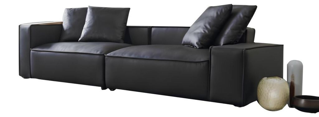 Design Moderne Viersitzer Couch Polster Sofa 4er Sitz Sofas Möbel Big Sofas Neu