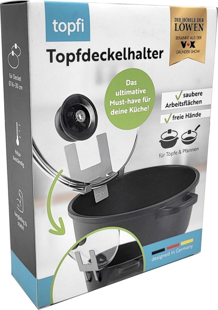 TOPFI Support de couvercle de casserole Höhle der Löwen en Image du produit 