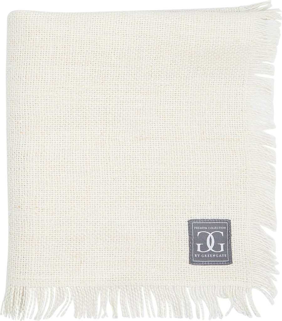 Greengate Leinen Serviette off white 40x40cm
