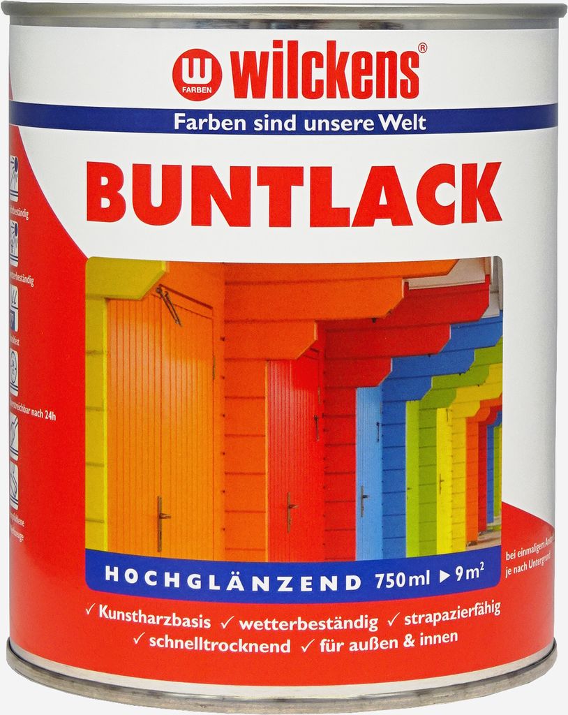 WILCKENS Buntlack Hochglänzend 0.375 LiterRAL 6005 Moosgrün