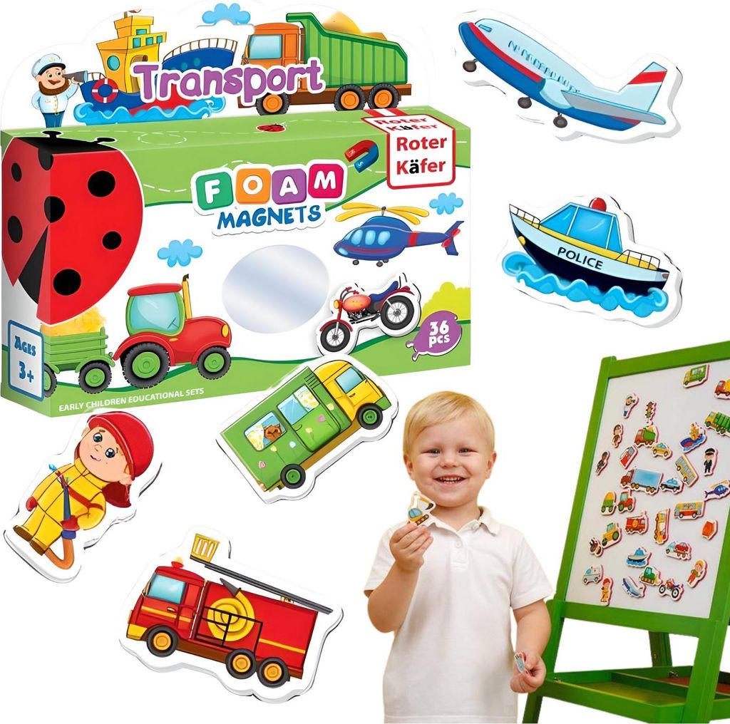 Magnetisches Lernfahrzeug-Set - Transportspiel für Kinder Produktbild 