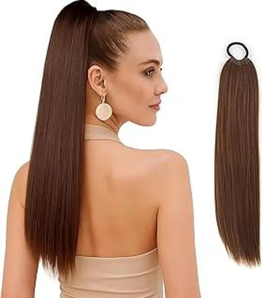 Extension Coda di Cavallo Capelli Veri 60cm - Posticcio Treccia Remy
