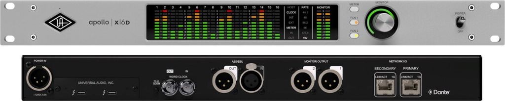 Universal Audio Apollo X16D - interfejs audio Thunderbolt 3 Zdjęcie produktu 