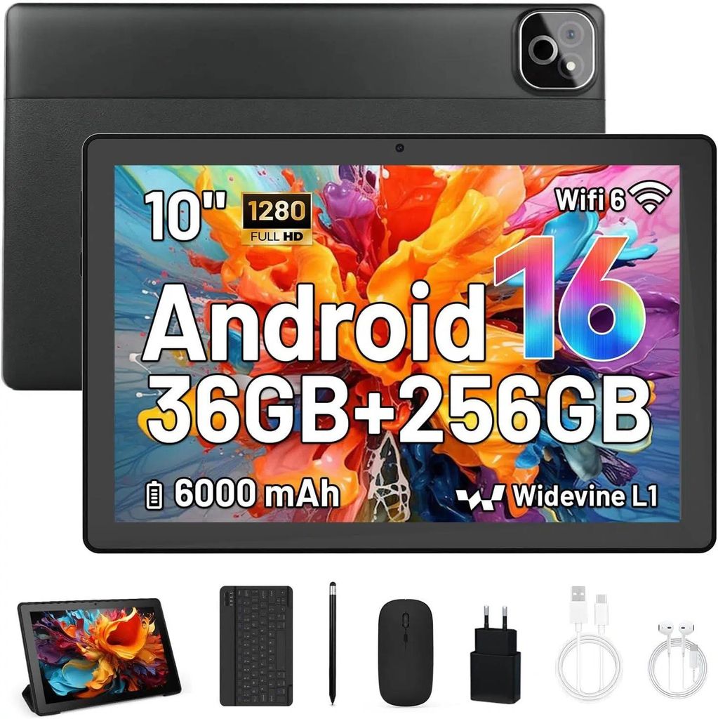 10-palcový tablet s Androidom 16, osemjadrový procesor 2,0 Obrázok produktu 