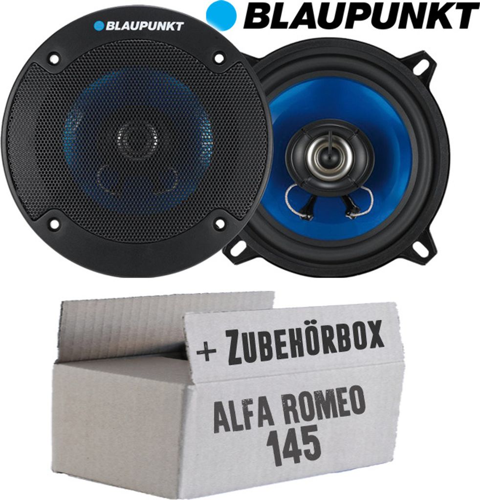 Alfa Romeo 145 - Lautsprecher Boxen Blaupunkt ICx542 - 13cm 2-Wege Auto Einbauzubehör - Einbauset