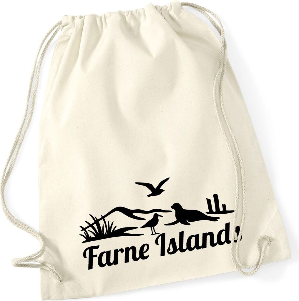 Huuraa Rucksack Farne Islands Vereinigtes Königreich Geschenk 12 Liter Natural Baumwolle Farne Islands Accessoire