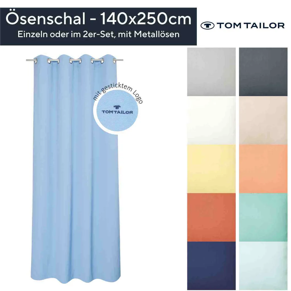 TOM TAILOR Tenda Dove Signature Offwhite 140x250 - Eleganza Opaca Top - 5