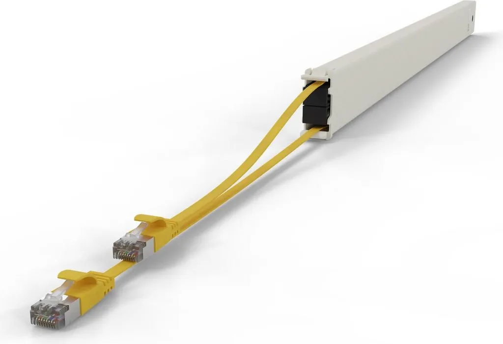 Cassette PATCHBOX 46RU STP Yellow cordon réseau RJ45 CONE46STPYL